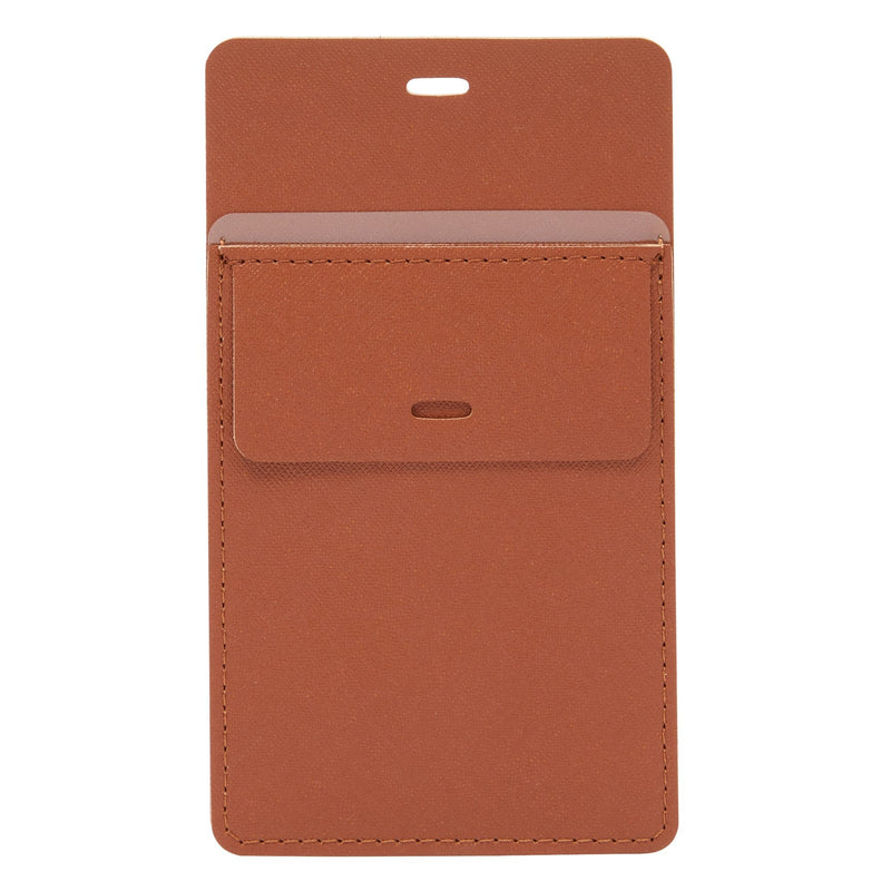 Pocket Protectors for Shirts and Lab Coats, Brown Leather Pen Holder (4 Pack)