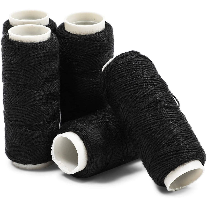 Black Nylon Hair Weaving Thread for Extensions, Weaves, Wigs (24 Rolls –  Okuna Outpost