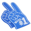 2 Pack Blue Foam Fingers #1, It's Goin' Down for Sports Fan Accessories, Cheering, Party Favors, 17.5 Inch Giant Foam Hand