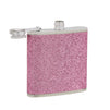 Set of 2 Pcs Pink Glitter Stainless Steel Alcohol Hip Pocket Liquor Flask, Camping Flasks with Funnel for Women, 6 oz.
