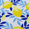 Round Outdoor Tablecloth with Umbrella Hole for Patio Table, Lemons Design (5 Ft)