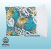 Tropical Throw Pillow Covers, Beach Home Decor (17 x 17 In, 2 Pack)