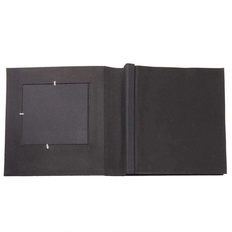 Large Black Leather Family Photo Album Book for 4x6 inch Picture, 600 Pockets, 14.5" x 13.5", Gifts for Boyfriend Girlfriend