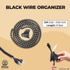 0.62" Flexible Cable Sleeves Organizer for Wires and Cords, Black